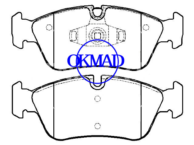 BMW 1 (E81) (E87) Conversível (E88) Coupé (E82) 3 (E90) Pastilha de freio FMSI: 8347-D1228 OEM: 34112288849 FDB1751 GDB1625 WVA: 23935 23977 23999, F1228